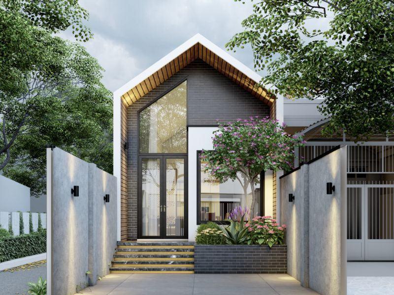 Mẫu nhà cấp 4 diện tích 4x12 phù hợp với gia đình 2 - 3 thành viên