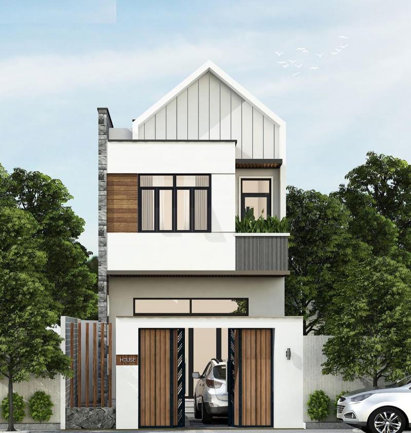 Mẫu thiết kế nhà 4x12 có tầng phù hợp với nhiều gia đình