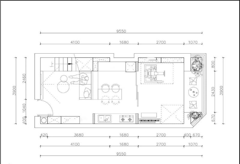 Bản vẽ thiết kế nhà 4x12m 1 tầng