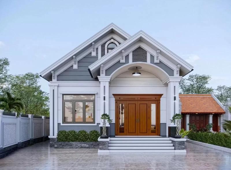 Nhà mái Thái 1 tầng luôn mang đến cảm giác mát mẻ, thoáng mát