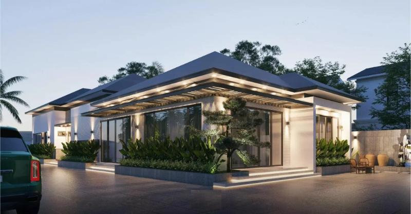 Thiết kế nhà 1 tầng đơn giản nên rất dễ để bảo trì, sửa chữa   