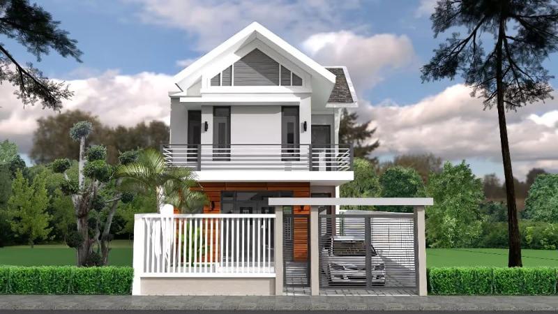 Mặt tiền phẳng, có ban công giúp thu hút được nhiều ánh sáng tự nhiên