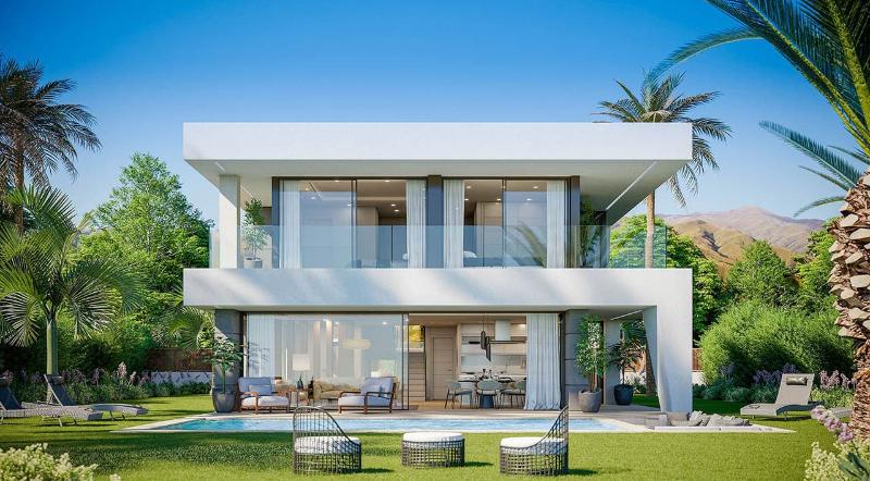 Mẫu nhà 2 tầng đẹp hình chữ L phù hợp với những khu đất không vuông vắn