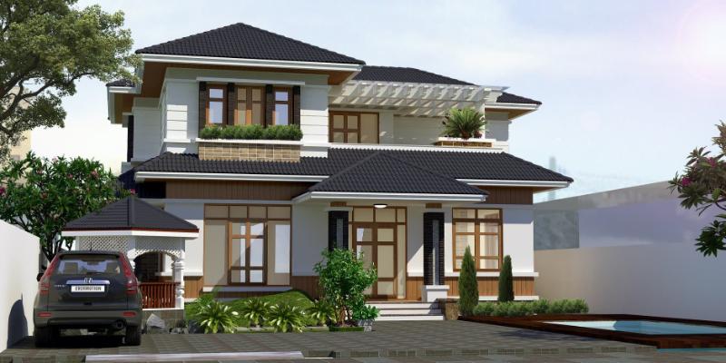 Cần lựa chọn tone màu chủ đạo phù hợp với thiết kế nhà hai tầng