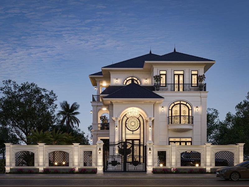 Mẫu thiết kế nhà 3 tầng đẹp mái Nhật được yêu thích với thiết kế sang trọng, độc đáo