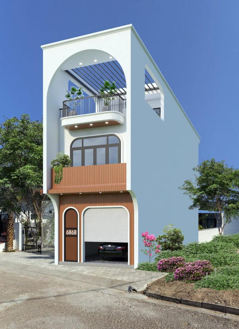 Không gian sân vườn và ban công giúp căn nhà thông thoáng, gần gũi với thiên nhiên hơn