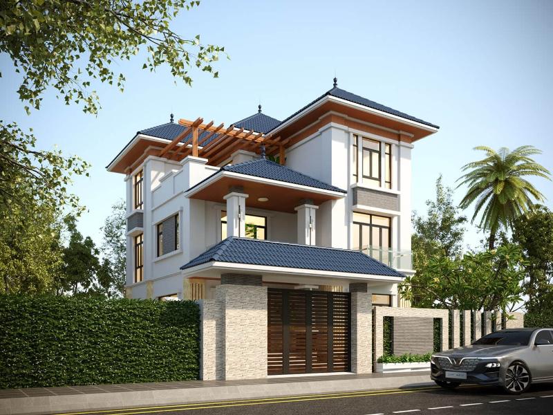 Mẫu nhà 3 tầng đẹp có 4 phòng ngủ đảm bảo sự riêng tư cho các thành viên