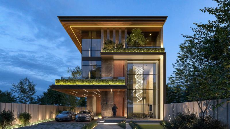 Cân nhắc kỹ về tone màu chủ đạo của căn nhà 3 tầng