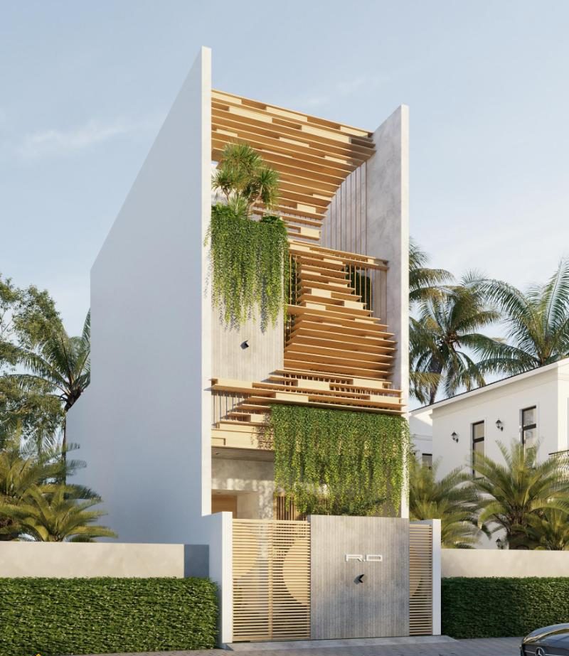 Mẫu nhà 3 tầng đẹp mặt tiền 5m có thể đáp ứng đầy đủ công năng sinh hoạt cho gia đình bạn