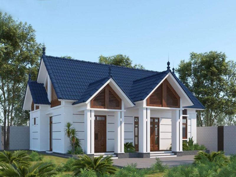 Mẫu nhà cấp 4 100m2 mái Thái được nhiều gia chủ ưa chuộng