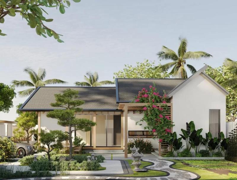 Mẫu thiết kế nhà cấp 4 diện tích 100m2 có không gian thoáng mát