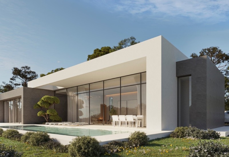 Mẫu nhà cấp 4 độc lạ với sân vườn xanh mát