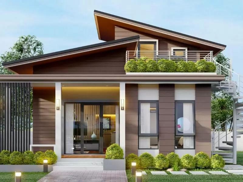 Mẫu thiết kế nhà cấp 4 mái lệch chi phí 150 triệu độc đáo