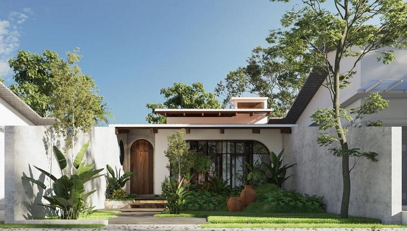 Mẫu nhà cấp 4 có sân vườn giá 150 triệu gần gũi với thiên nhiên