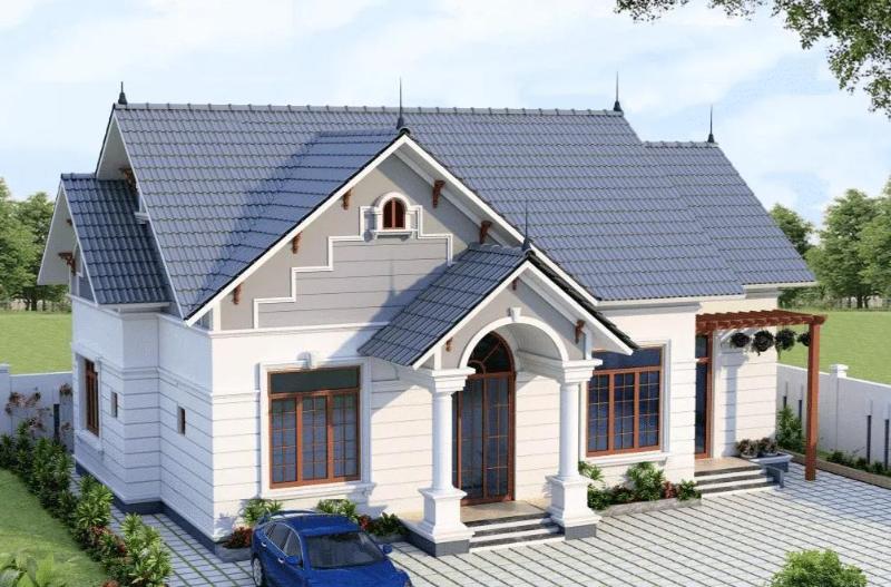 Mẫu nhà cấp 4 mái Thái chi phí 500 triệu