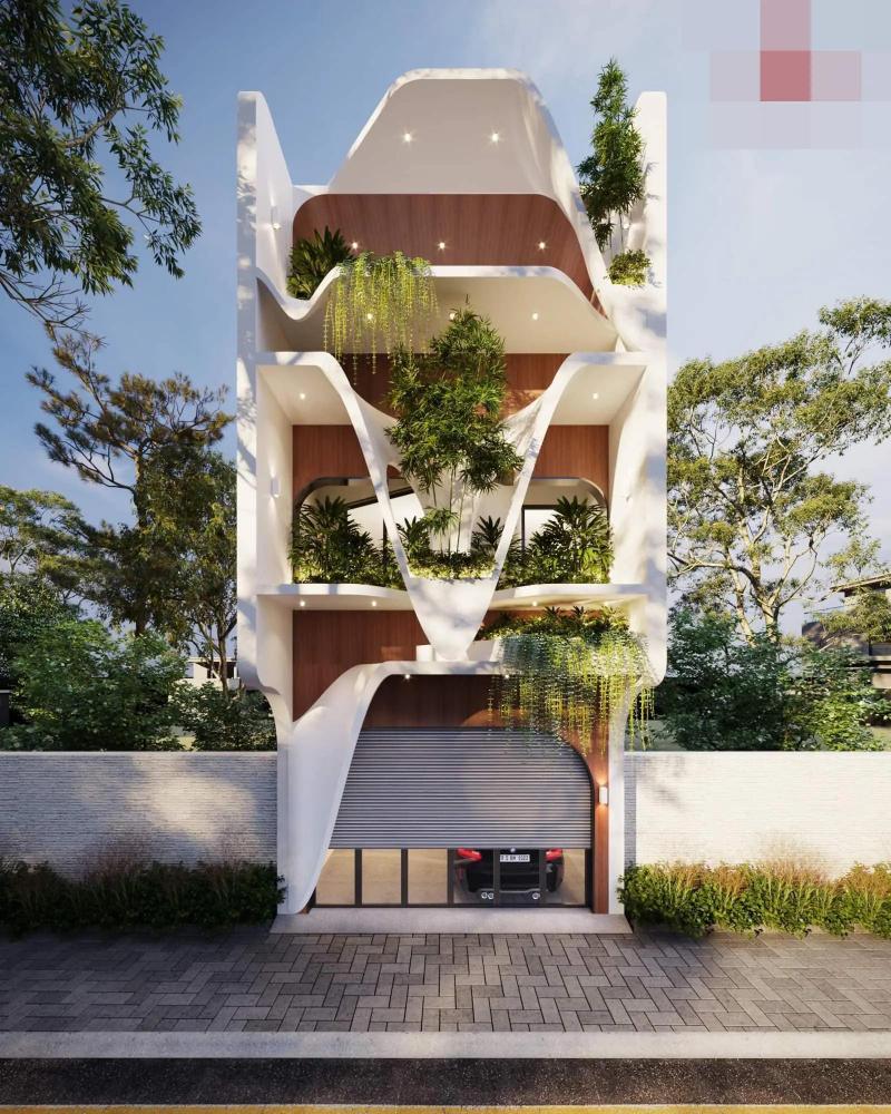 Chiêm ngưỡng thiết kế ấn tượng của các mẫu nhà phố có tầng hầm chìm
