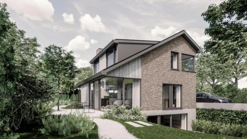 Mẫu nhà có tầng hầm chìm 2 mặt tiền sở hữu tính thẩm mỹ vô cùng ấn tượng