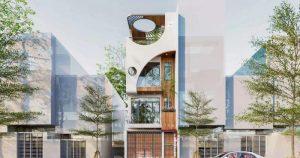 Những mẫu nhà ống 3 tầng có gác lửng đẹp và tối ưu công năng