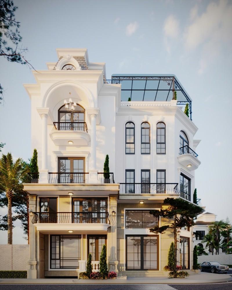 Mẫu thiết kế kiến trúc nhà ống tân cổ điển