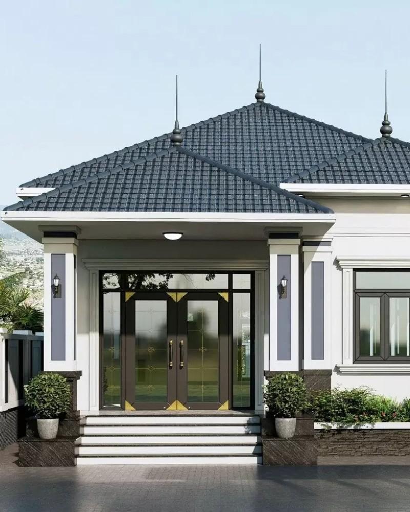 Mẫu nhà ống đẹp mái Thái mang vẻ đẹp trẻ trung, thanh thoát