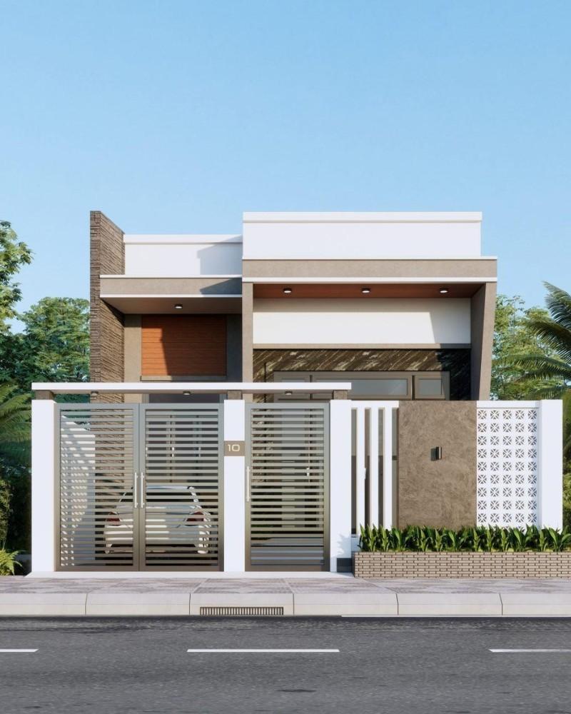 Mẫu nhà ống 2 phòng ngủ thường được thiết kế theo phong cách tối giản