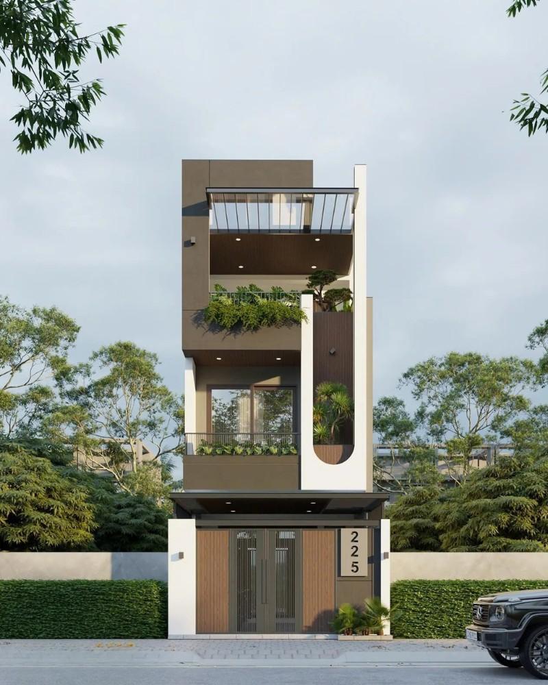 Mẫu nhà ống đẹp 4 phòng ngủ mang lại không gian sống rộng rãi, thoải mái