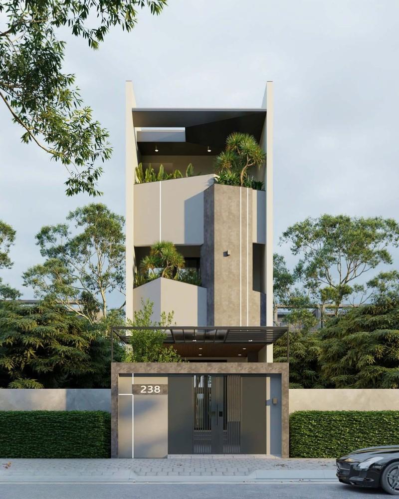 Ưu tiên thiết kế hiện đại, đơn giản trong mẫu nhà ống mặt tiền 4m