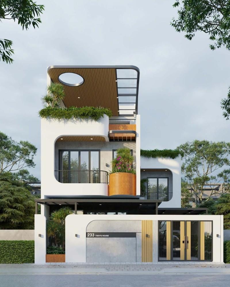 Mẫu thiết kế nhà ống đẹp hiện đại chiều rộng 6m với nhiều tiện ích đi kèm