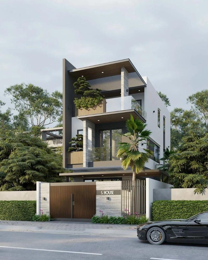 Mẫu nhà ống 3 tầng đẹp sở hữu vẻ ngoài thời thượng và hợp xu hướng