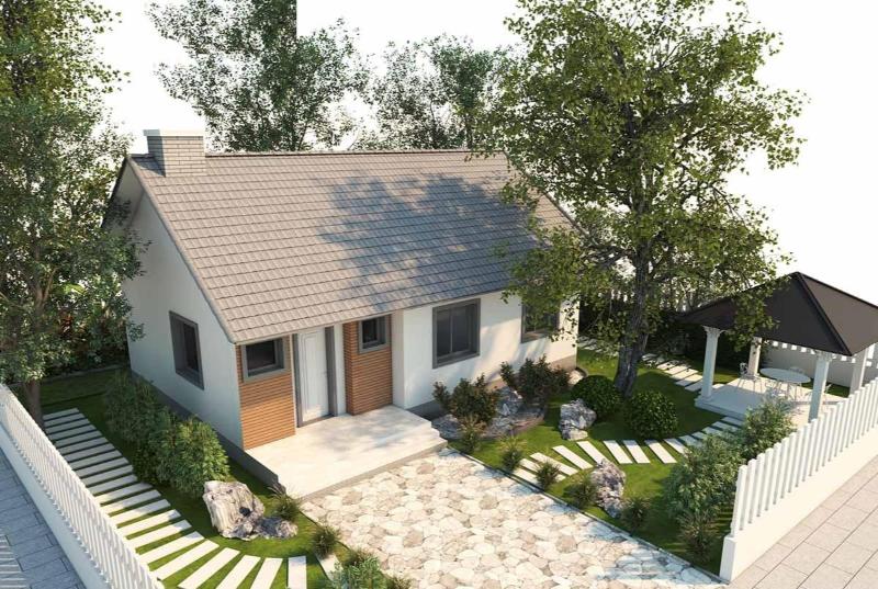 Mẫu nhà mái Thái sân vườn đẹp ở nông thôn độc đáo