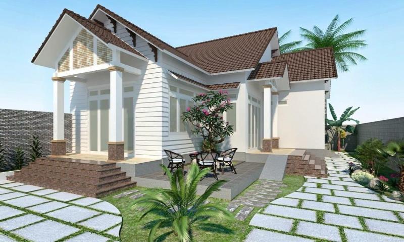 Lựa chọn cây cho các mẫu nhà vườn đẹp ở nông thôn