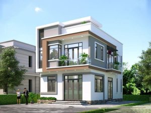 55+ Mẫu nhà vuông 2 tầng 80m2 đẹp có kèm dự toán chi phí