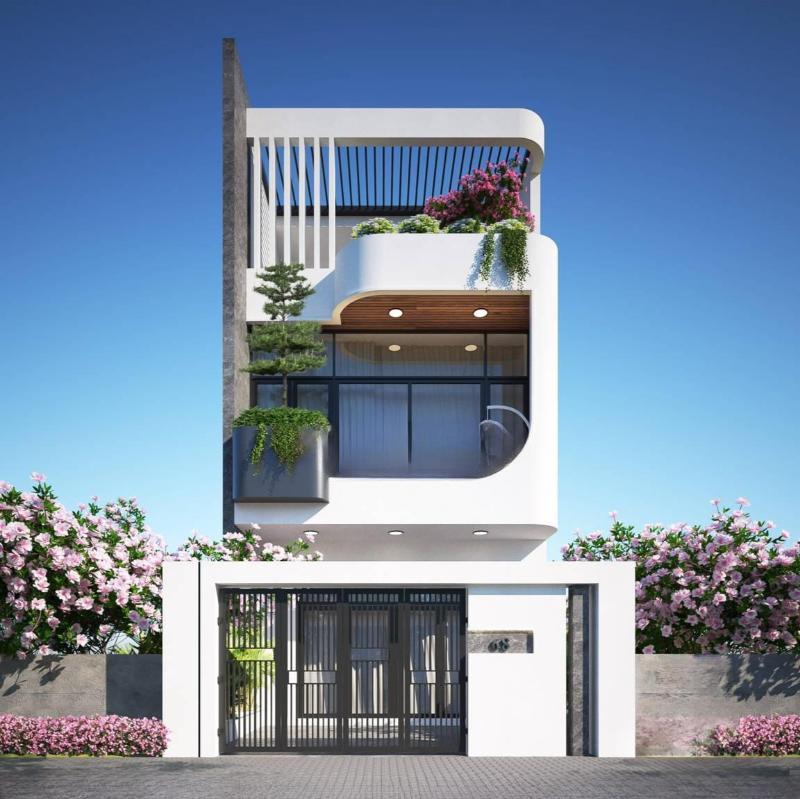 Mẫu thiết kế nhà 2 tầng 3x12m phong cách đơn giản