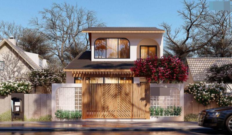 Mẫu nhà 1 trệt 1 lửng đẹp ấn tượng 3 phòng ngủ