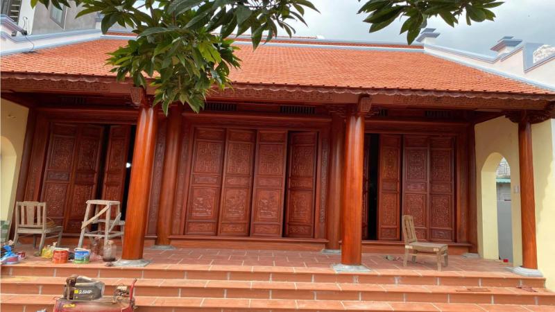 Mẫu nhà ở nông thôn 3 gian mộc mạc, bình dị