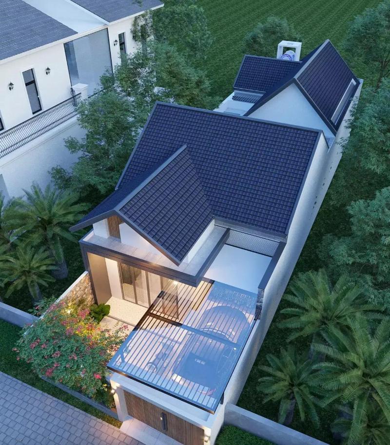 Mẫu nhà cấp 4 diện tích 5x12m có 2 phòng ngủ 200 triệu tối ưu công năng