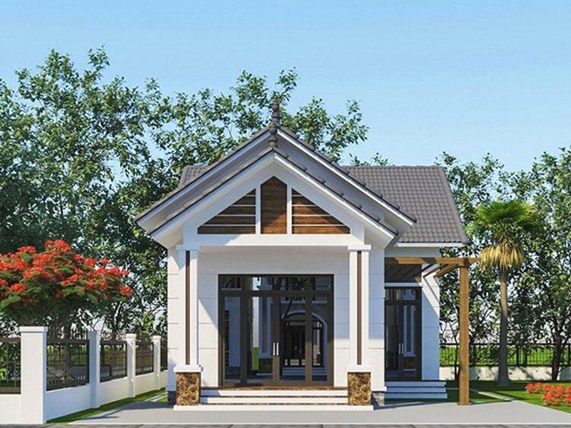 Thiết kế nhà cấp 4 diện tích 5x12m có 2 phòng ngủ với chi phí 200 triệu là hoàn toàn khả thi