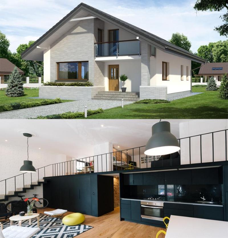 Bố trí gác lửng giúp tối ưu chi phí hơn so với việc xây thêm tầng