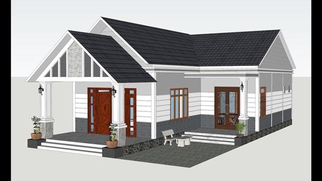 Lựa chọn phong cách thiết kế nhà cấp 4 chữ L 3 phòng ngủ phù hợp