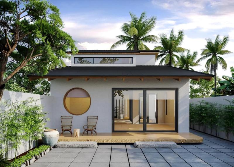 Mẫu nhà cấp 4 giá 400 triệu ở nông thôn phù hợp với nhiều gia đình