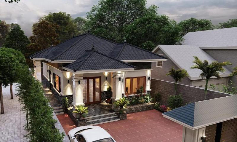 Chiêm ngưỡng mẫu nhà cấp 4 500 triệu ở nông thôn có thiết kế đơn giản