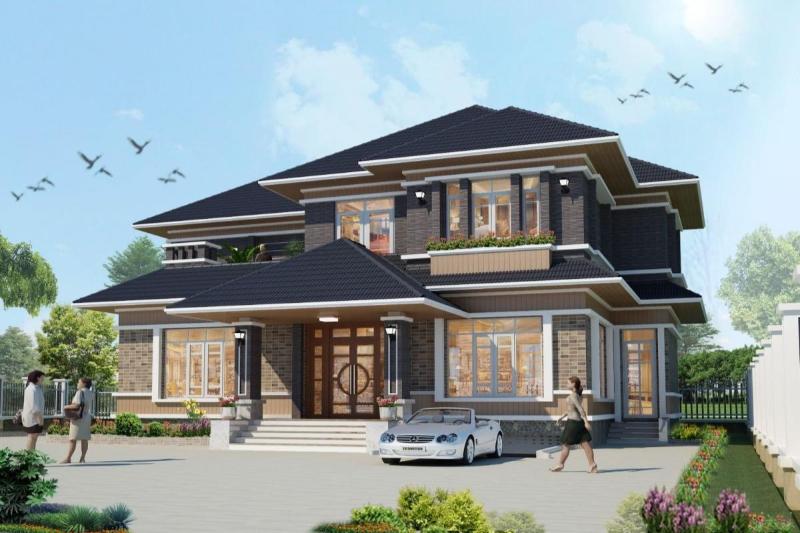 Mẫu thiết kế nhà biệt thự kiểu Nhật hiện đại