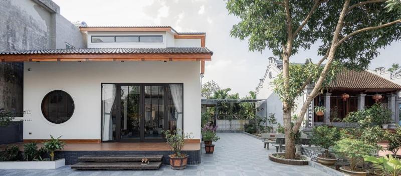 Mẫu nhà kiểu Nhật đẹp kết hợp sân vườn hiện đại