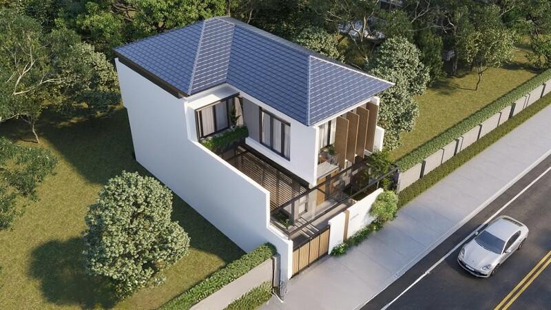 Mẫu thiết kế nhà chữ L mái Nhật linh hoạt, phù hợp với nhiều thế đất