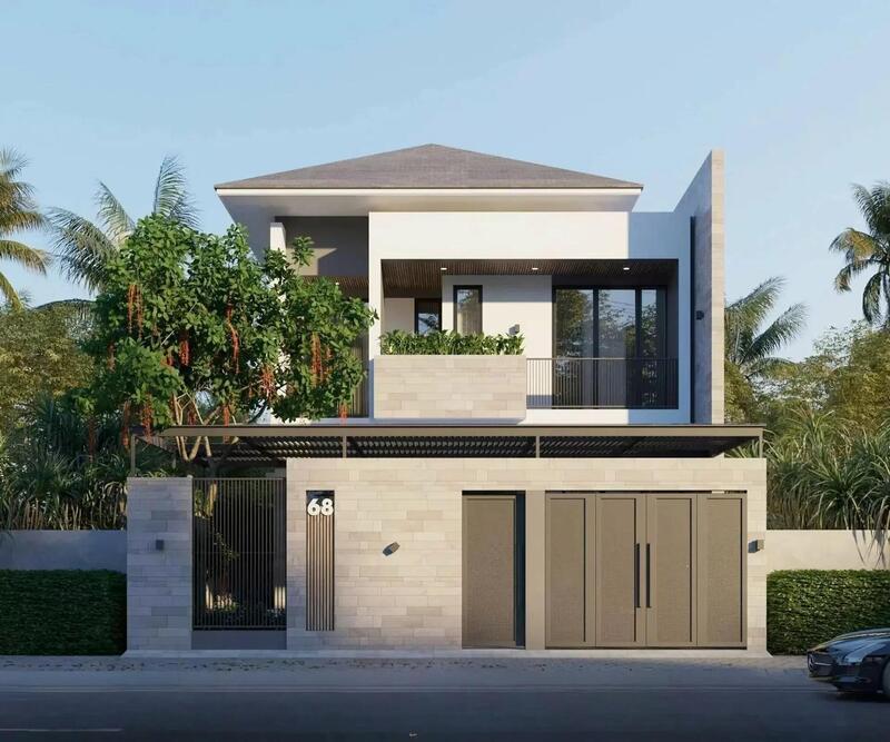 Mẫu nhà mái Nhật 2 tầng phổ biến được nhiều gia chủ lựa chọn