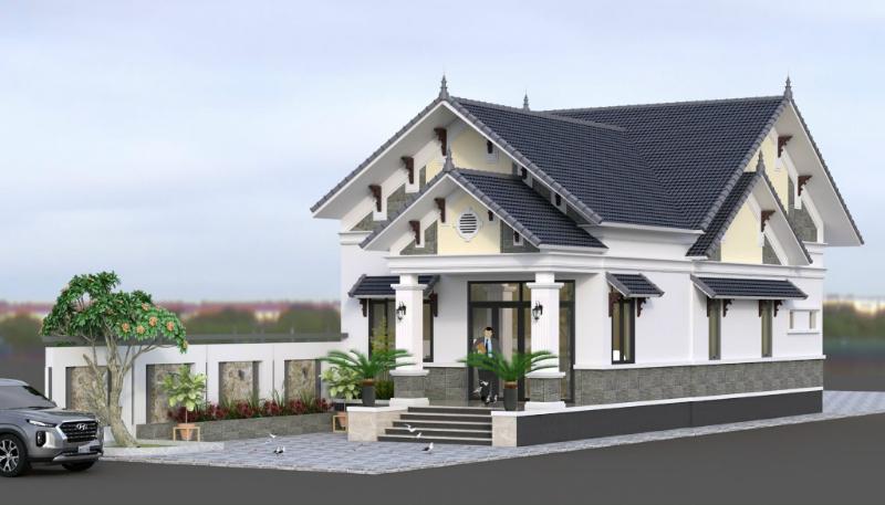 Mẫu nhà mái Thái có gác lửng được nhiều chủ đầu tư yêu thích