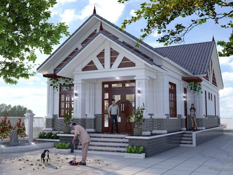 Mẫu nhà mái Thái cấp 4 thu hút với vẻ đẹp vừa hiện đại, vừa truyền thống