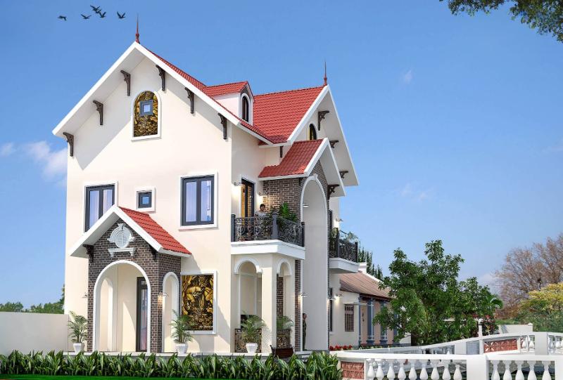 Mẫu nhà vườn mái Thái có thiết kế thông thoáng, gần gũi với thiên nhiên