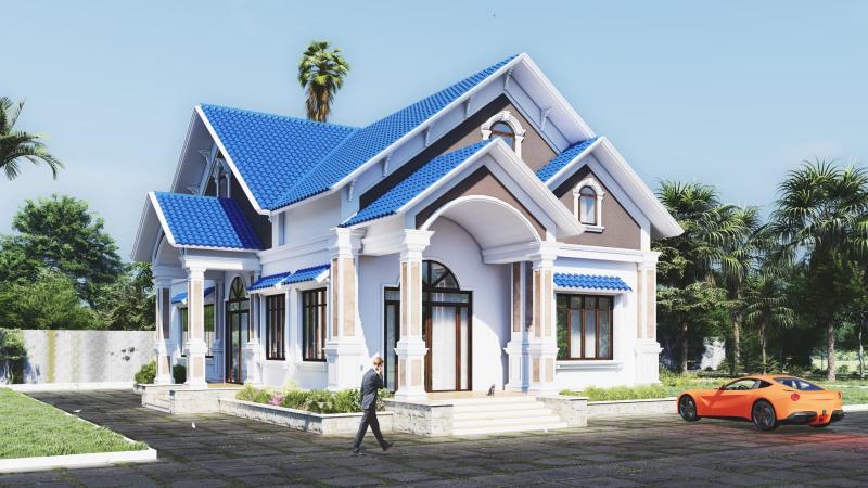 Nhà mái Thái có nhiều đặc điểm nổi bật