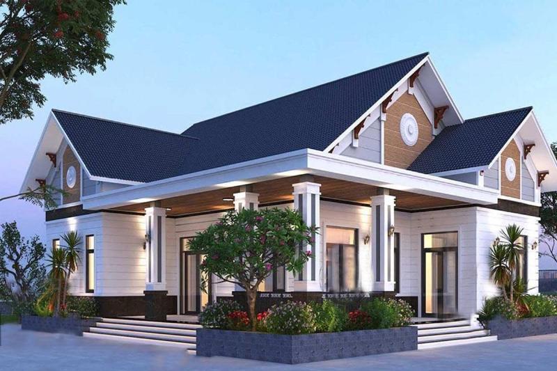 Hệ mái Thái có khả năng thoát nước tốt tạo cảm giác thông thoáng, mát mẻ